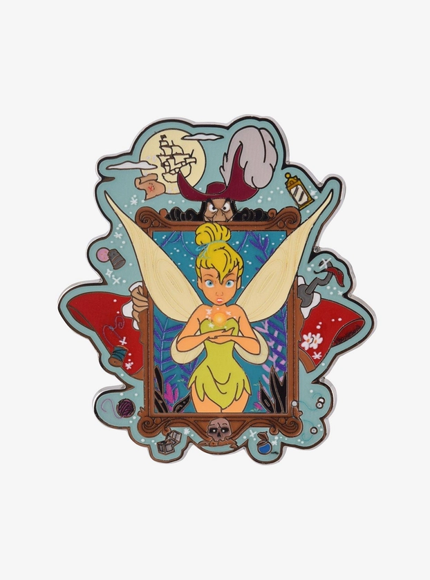 Disney 100 Peter Pan Tinker Bell Frame Enamel Pin - BoxLunch Exclusive