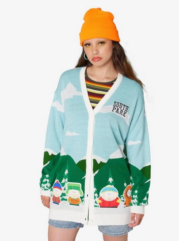 South Park Group Mountains Girls Cardigan | Hot Topic