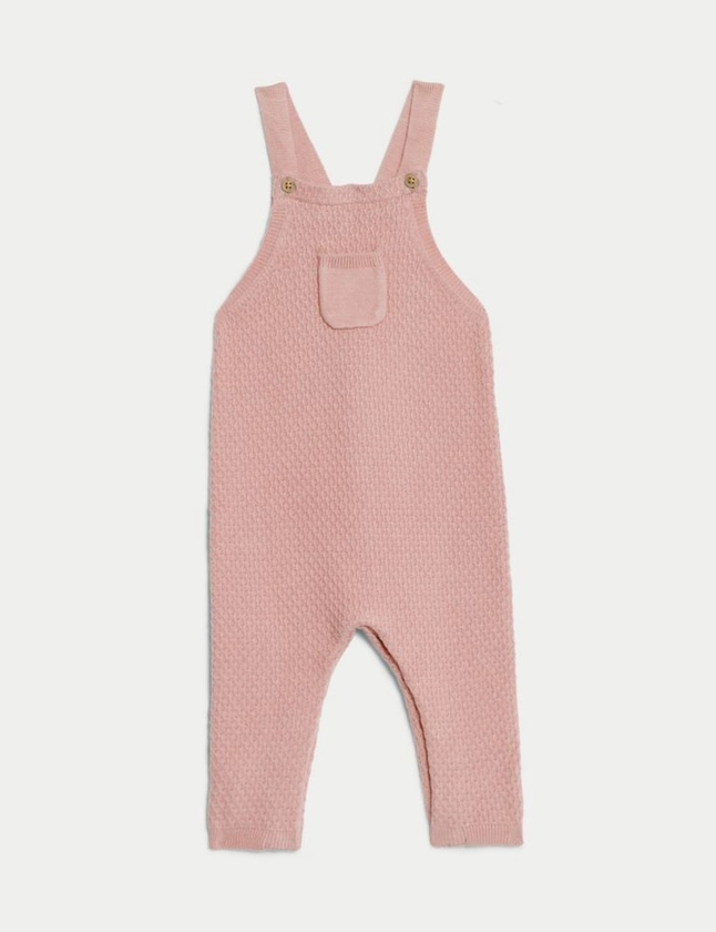Knitted Dungarees (7lbs-1 Yrs) | M&S Collection | M&S