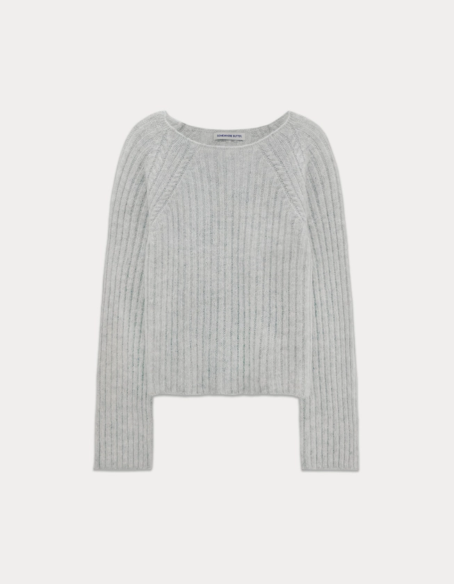 [Release 15%] Basil Alpaca Knit - Light Grey