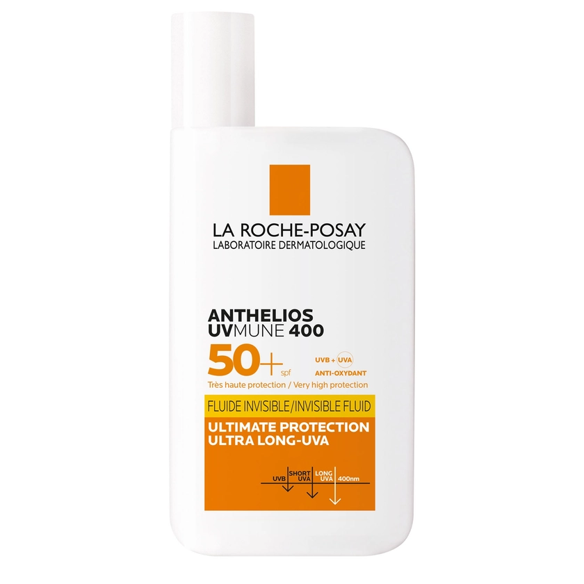 La Roche-Posay Anthelios UVMune 400 Invisible Fluid Non-Perfumed Suncream SPF50+ 50ml | CultBeauty