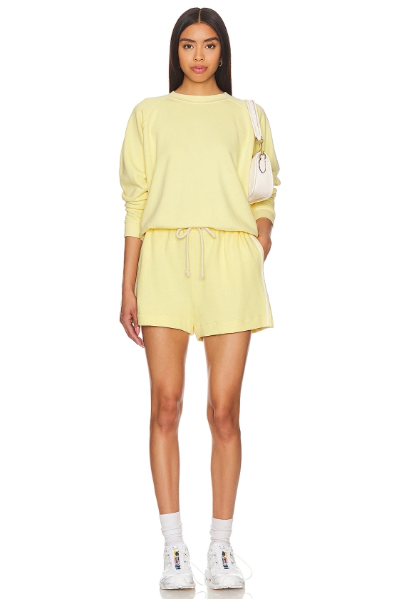 DONNI. Eco Terry Crewneck Sweatshirt in Corn | REVOLVE