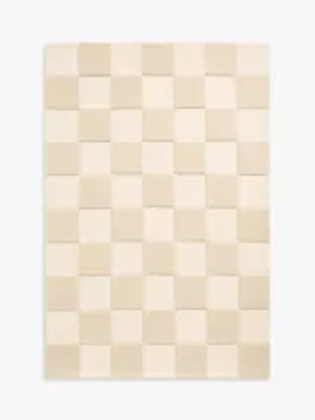 John Lewis Betula Checkerboard Rug, L180 x W120 cm, Orange/Multi