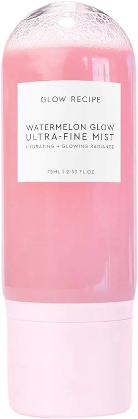 Amazon.com: Glow Recipe Watermelon Glow Ultra-Fine Facial Mist Spray - Hyaluronic Acid Face Mist for Fresh + Glowing Skin - Hydrating Face Mist with Hibiscus AHA + Vitamin E - Watermelon Glow Face Spray (2.5 oz) : Beauty & Personal Care