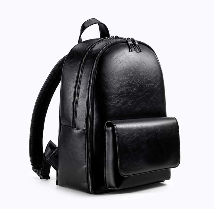 The Oasis Noir Leather Backpack