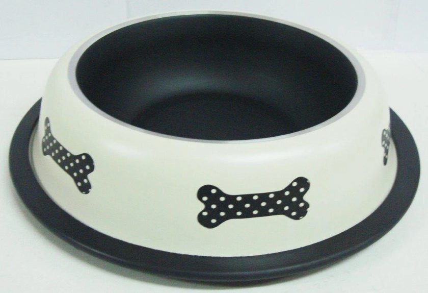 Edelstahlnapf für Hunde mit Knochen 1,55l/22cm