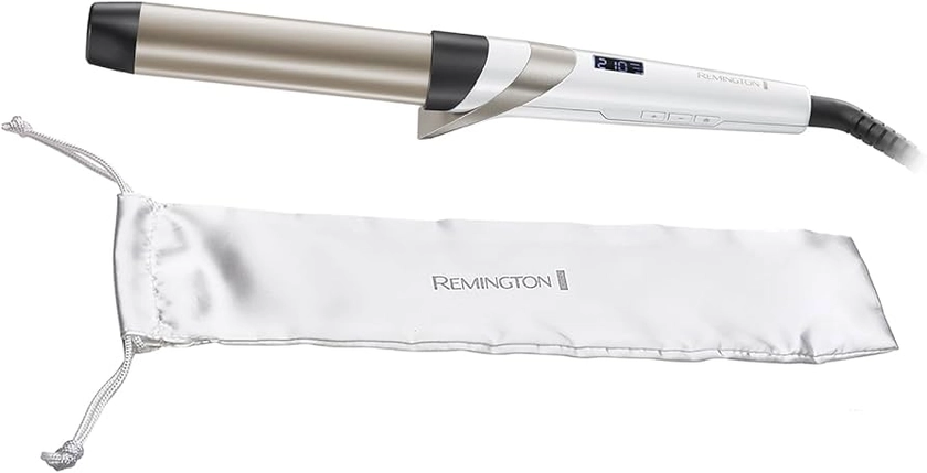 Remington Hydraluxe Curling Wand for Curls & Waves (32mm Barrel, Anti-Slip, Moisture Lock Ceramic Coating, Hydracare Setting at 185°C for Healthier Styling, Fast 30 Second Heat Up, 160°C-210°C) CI89H1