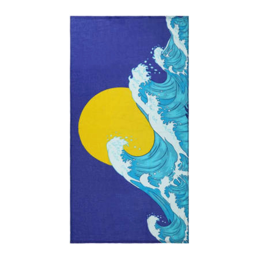 Waves Beach Towel 30in X 60in