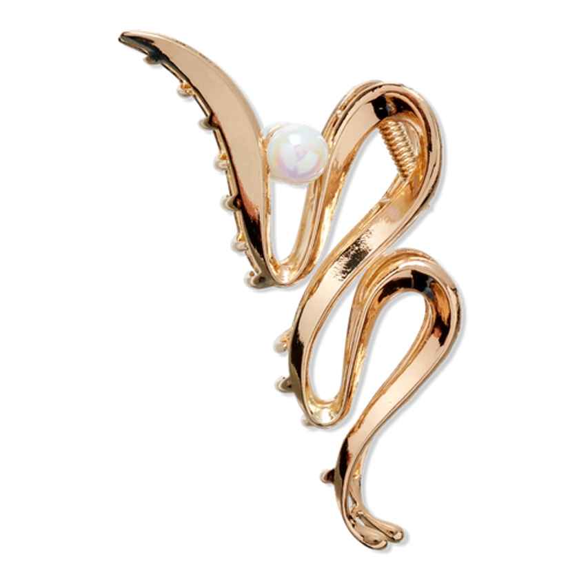 Wicked Glinda Gold W/Pearl Wavy Metal Claw Clip - Scünci | Ulta Beauty