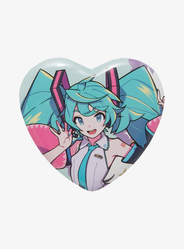 Hatsune Miku Heart 3 Inch Button