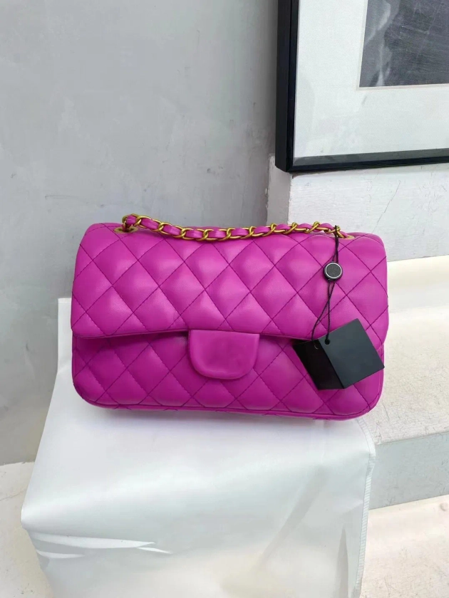 Luxury Designer Handbag With Shoulder Chain, Clutch, Flap, Tote, Wallet, And Solid Hasp Check Diamond Lattice Pink Crossbody Purse With V Grid Letters And Waist Square Stripes For Women From Designerbaghandbag, ￥4,884 | DHgate.Com