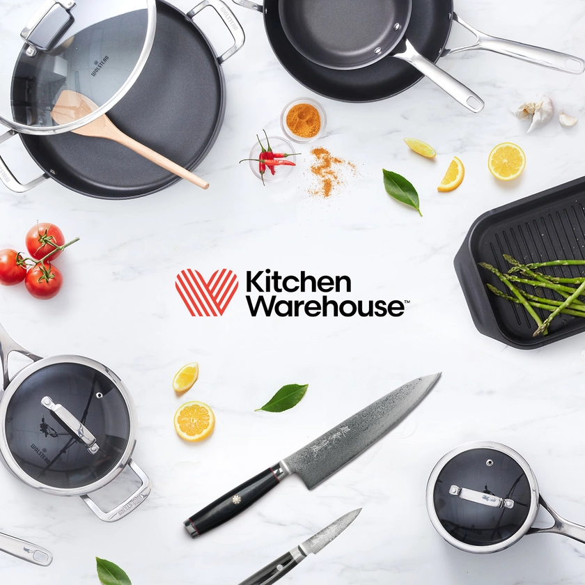 Icon Chef Rectangular Universal Knife Block Black | Kitchen Warehouse™
