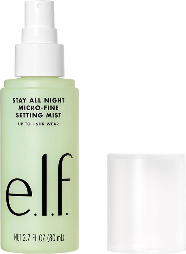 Amazon.com: e.l.f. Stay All Night Micro-Fine Setting Mist, Hydrating & Refreshing Makeup Setting Spray For 16HR Wear-time, Vegan & Cruelty-Free, 2.7 Fl Oz : Beauty & Personal Care