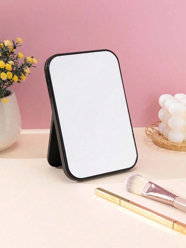 New Desktop Foldable Portable Makeup Mirror Student Dormitory Tabletop Mirror Travel Touch-Up Mirror Perfect Gift For Girlfriend,Mother & Ladies, Vanity Mirror, Living Room Home Bedroom Bathroom House Decor, Travel Stuff, Wedding, Party, Birthday, Gifts For Men Mom Dad Best Friends Teacher, New Years, Accessaries, Funny Gift