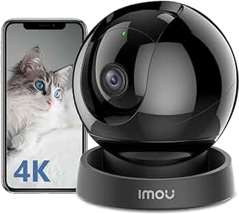 Imou 2023 4K(8MP) Caméra Surveillance WiFi Interieur Caméra 360° Connectée Caméra IP sans Fil Détection Humaine/Animale AI Suivi Intelligent Mode Privé Audio Bidirectionnel Compatible Alexa pour Bébé