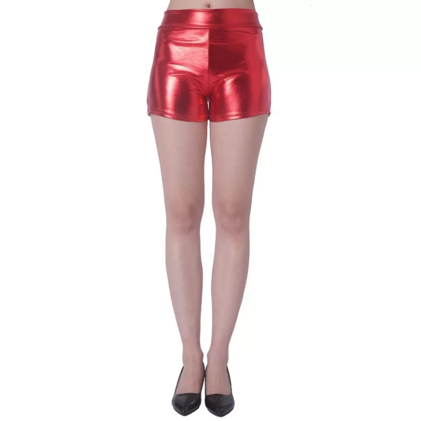 Adult Metallic Red Boyshorts