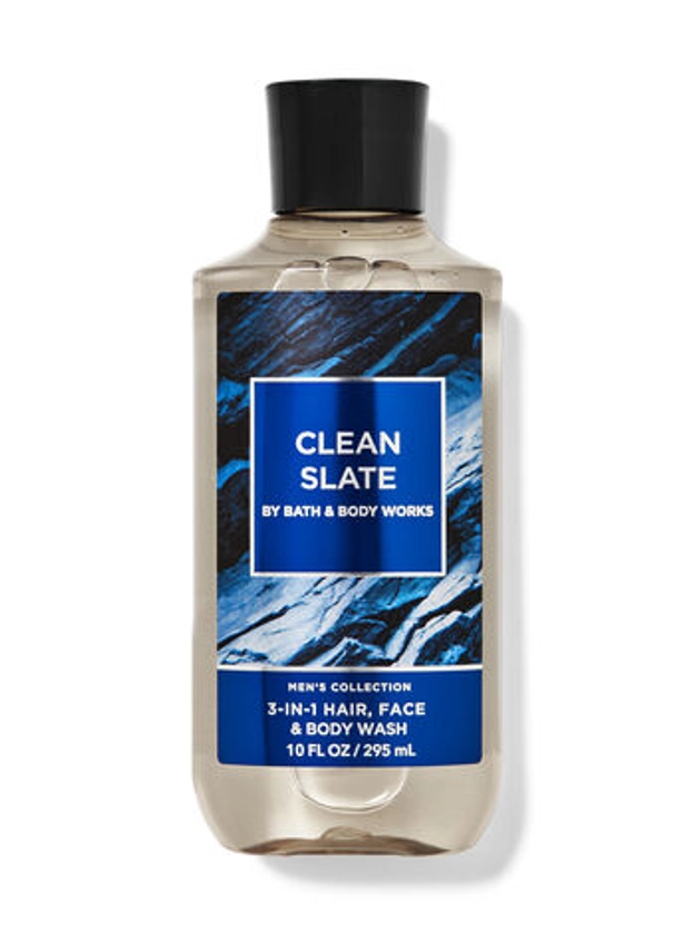Mens Clean Slate 3-in-1 Hair, Face & Body Wash