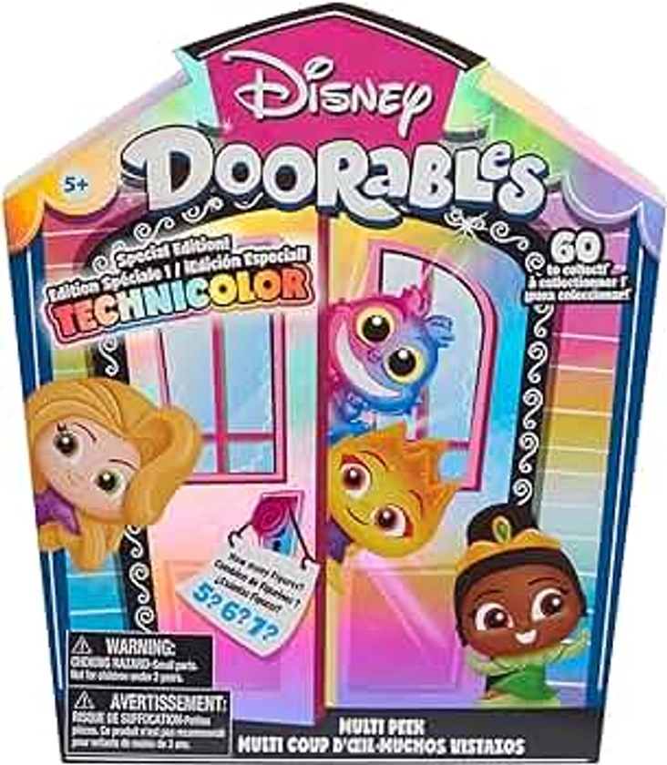 Just Play Disney Doorables Multi Peek Technicolor Takeover, 1.5-inch Collectible Figurines, 5-7 Figures Inside, Kids Toys for Ages 5 Up by, 24.99