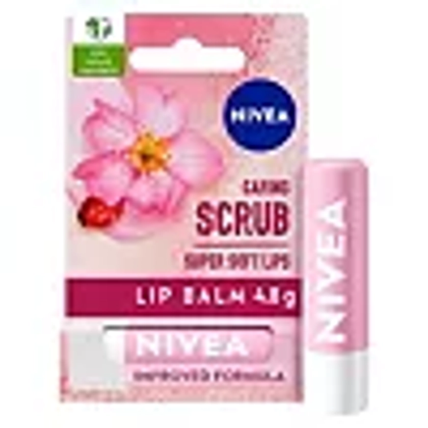 NIVEA Lip Scrub Rosehip & Vitamin E Lip Balm 4.8g