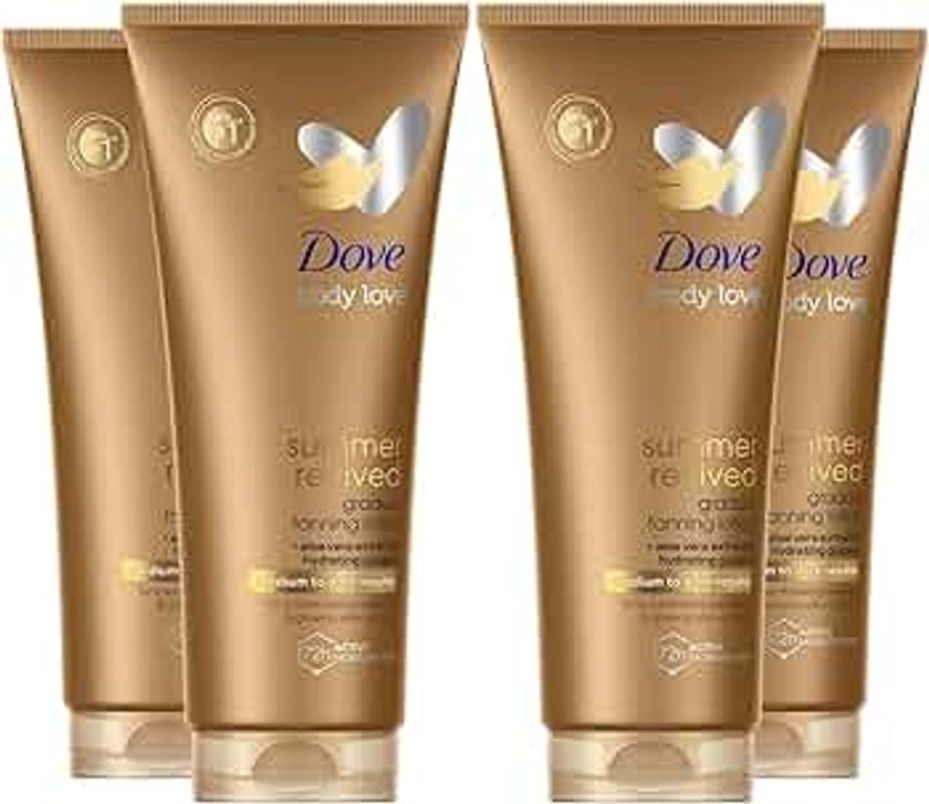 Dove Derma Spa Summer Revived Medium to Dark Skin Body Lotion 200ml (PACK OF 2)