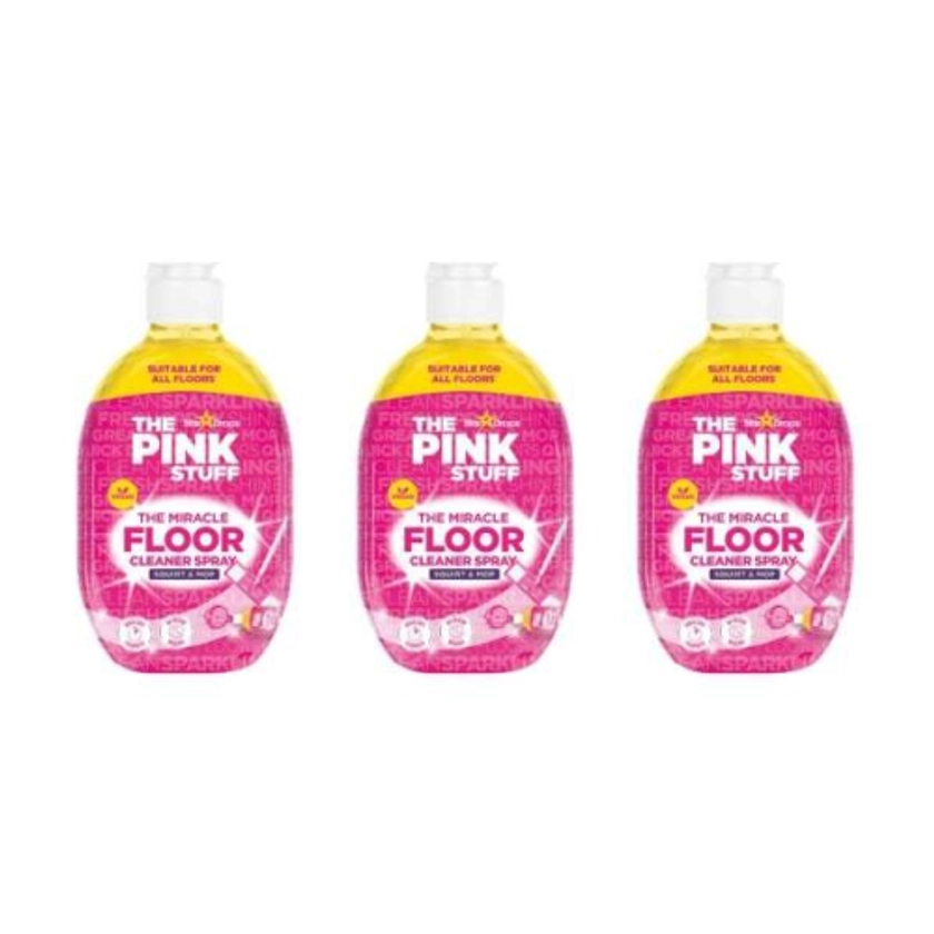 THE PINK STUFF The Miracle Direct to Floor Cleaner Squirt & Mop 750 ml (Pack of 3) on OnBuy