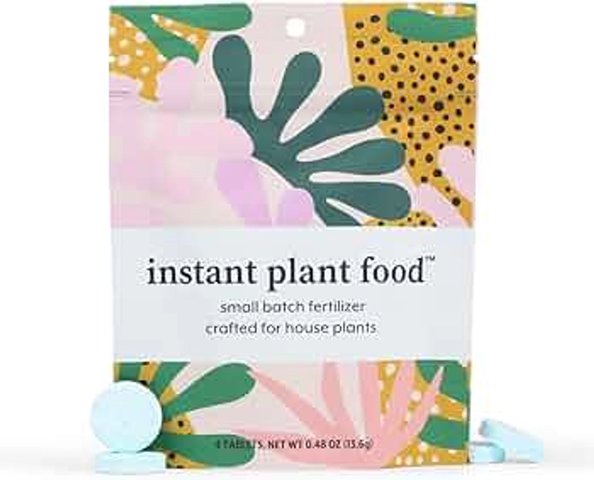 Houseplant Fertilizer & Indoor Plant Food | Self-Dissolving Tablets | Make Feeding Your Plants a Breeze | Instant Plant Food (4 Tablets)