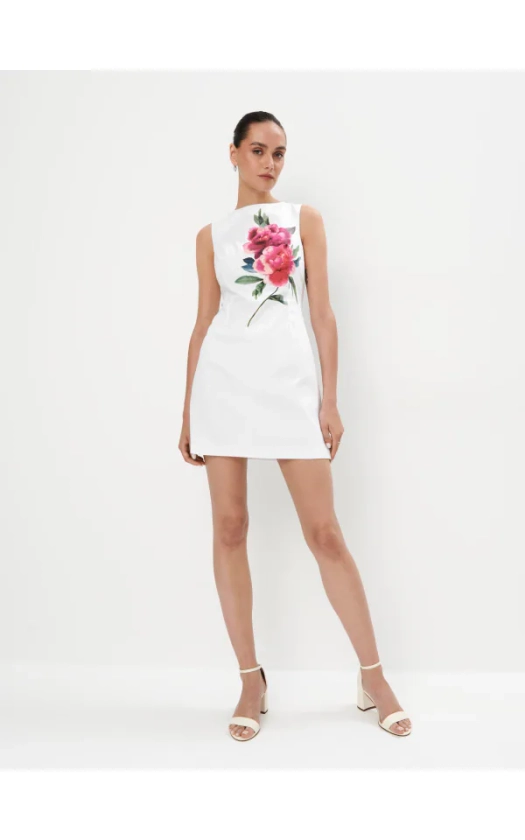 Bavlněné mini šaty Barva bílá - MOHITO - 086BX-00P