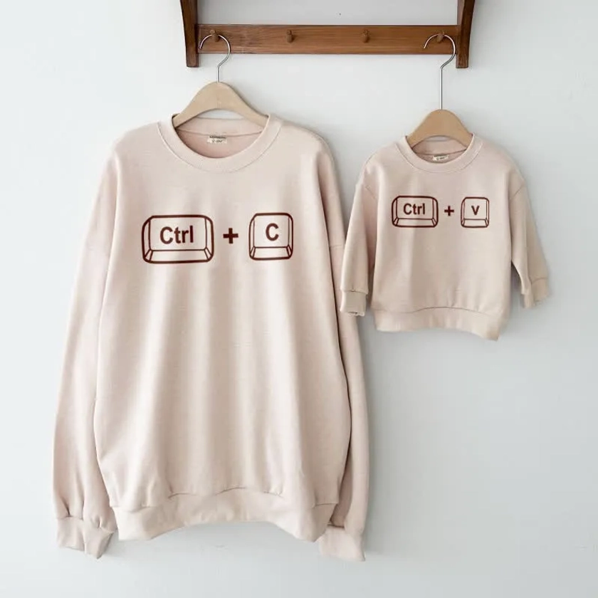 CTRL+C/V Family Matching Sweatshirt/Set