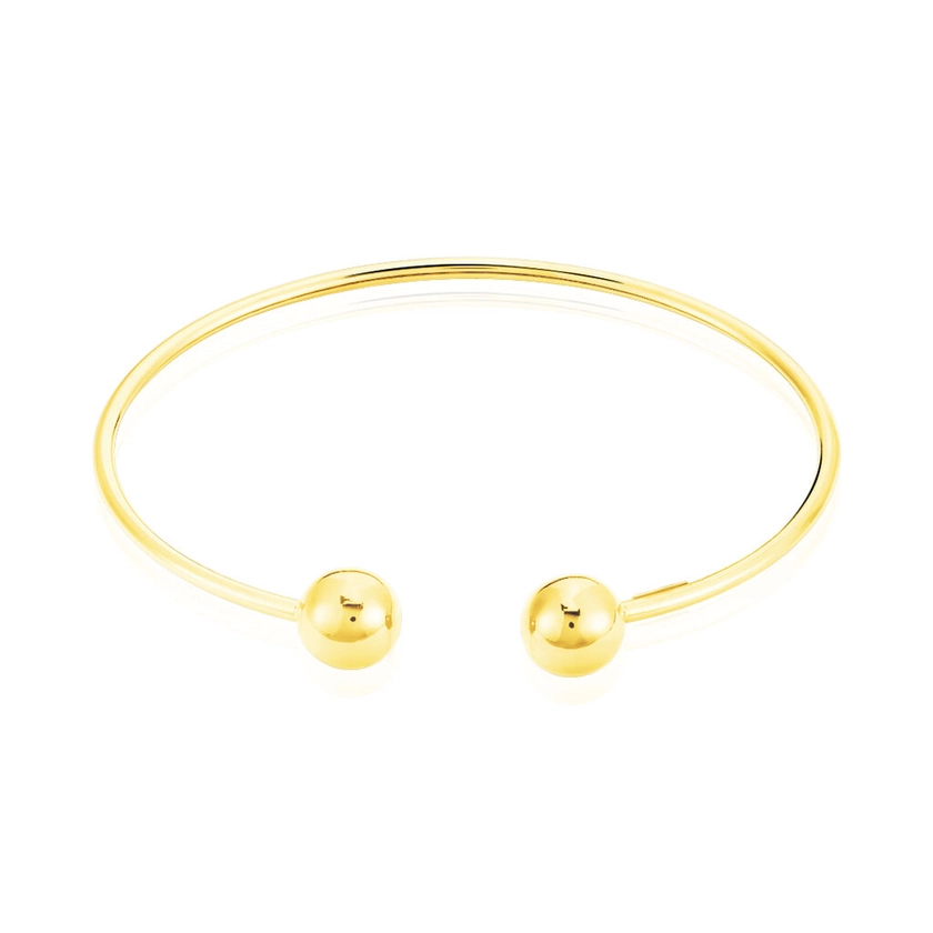 Bracelet Jonc Davina Boules Or Jaune