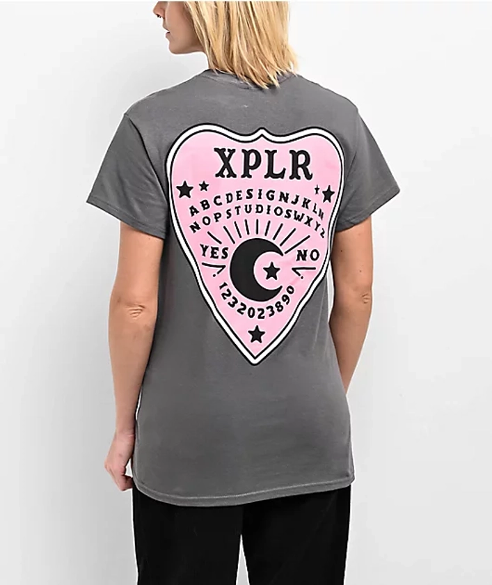 XPLR Ouija Board Charcoal T-Shirt