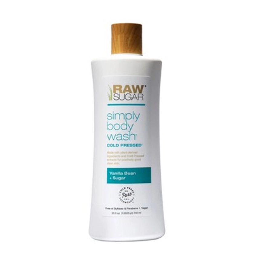 Raw Sugar Vanilla Bean and Sugar Simply Body Wash - 25 fl oz