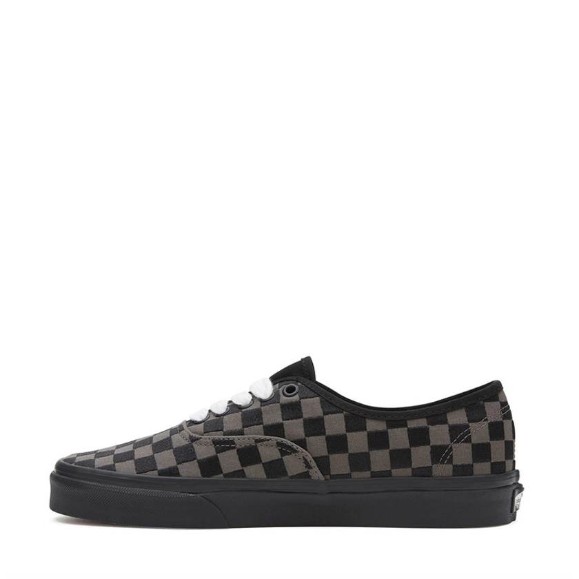 Vans Authentic Embroidered Checkerboard Trainers Black