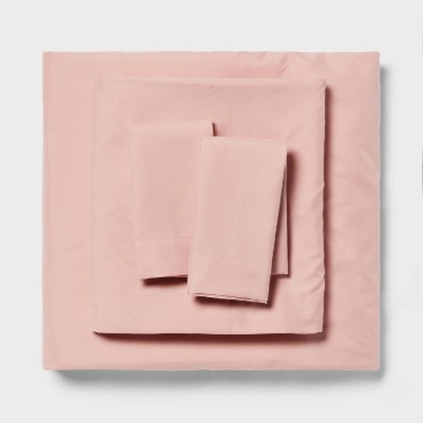 Twin/Twin XL Microfiber Sheet Set Pink Metal - Room Essentials™