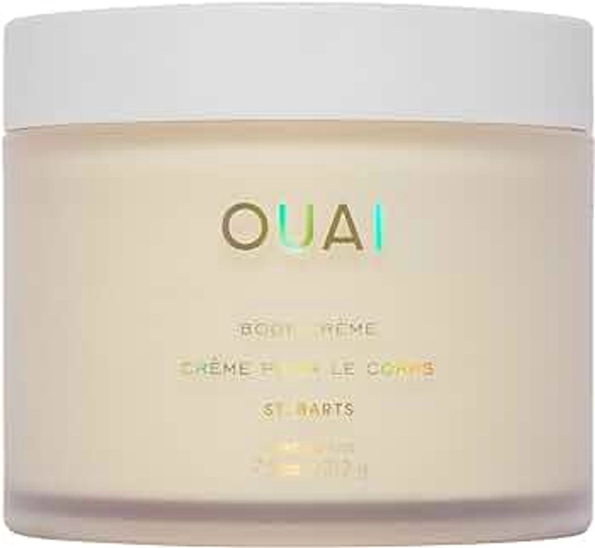 OUAI Body Cream, St. Barts - Hydrating Whipped Body Cream with Cupuaçu Butter, Coconut Oil and Squalane - Softens Skin and Delivers Healthy-Looking Glow - Sulfate-Free Skin Care - 7.5 Oz