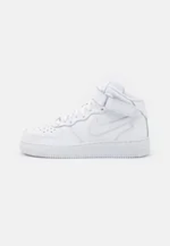 Nike Sportswear AIR FORCE 1 MID UNISEX - Baskets montantes - white/blanc - ZALANDO.FR