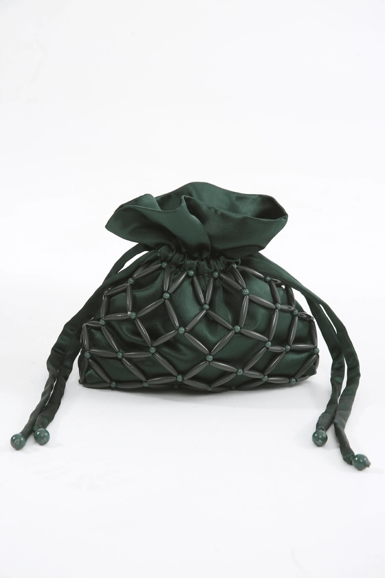 Bucket Bag Dark Forest Verde By J Bags - Verde - Gallerist: moda autoral e contemporânea para todos os estilos