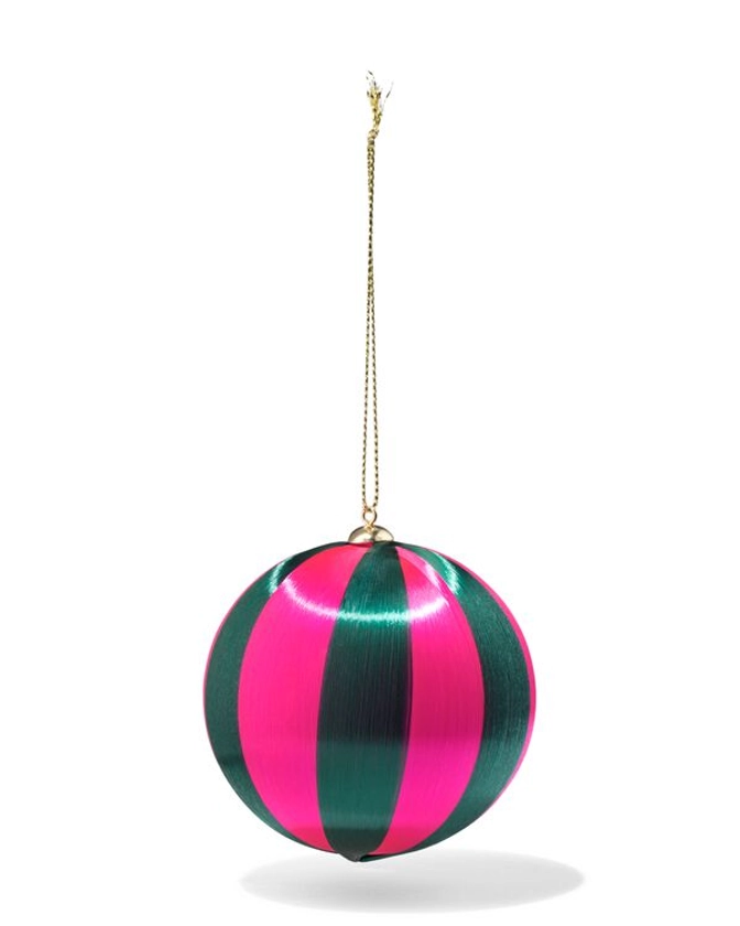 Boule de Noël en satin rayé - HEMA