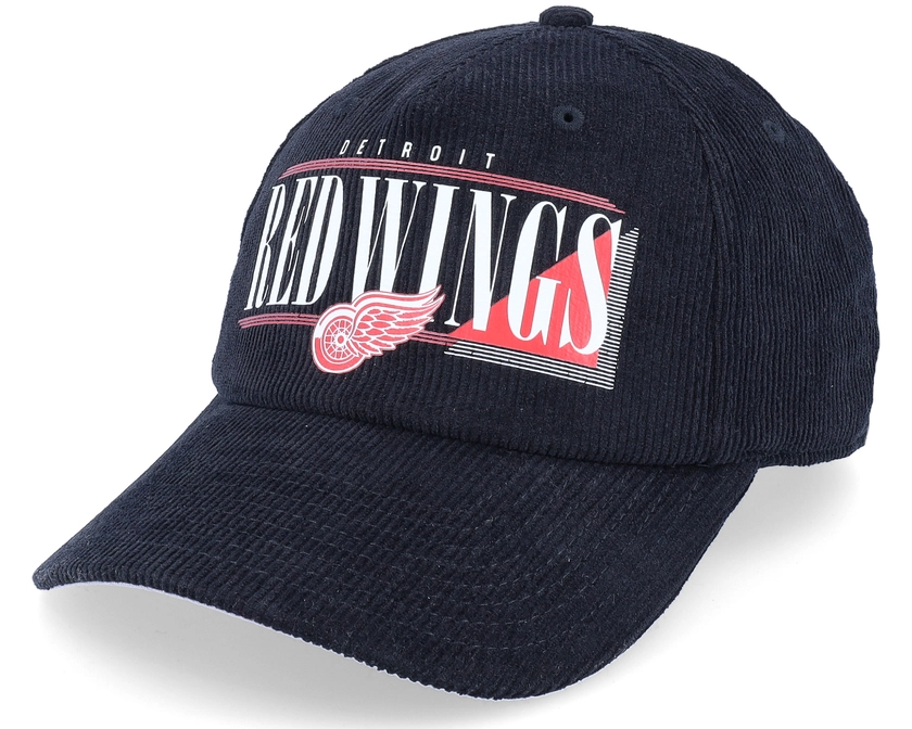 Detroit Red Wings Printed Cord Black Adjustable - American Needle cap | Hatstore.co.uk