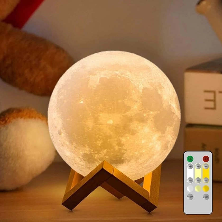 Amazon.co.jp: CPLA Night Light, Moon Light, Indirect Lighting, Bedside Lamp, Baby Light, Desk Light, Indoor Lighting, Interior, Stepless Dimming : Home & Kitchen