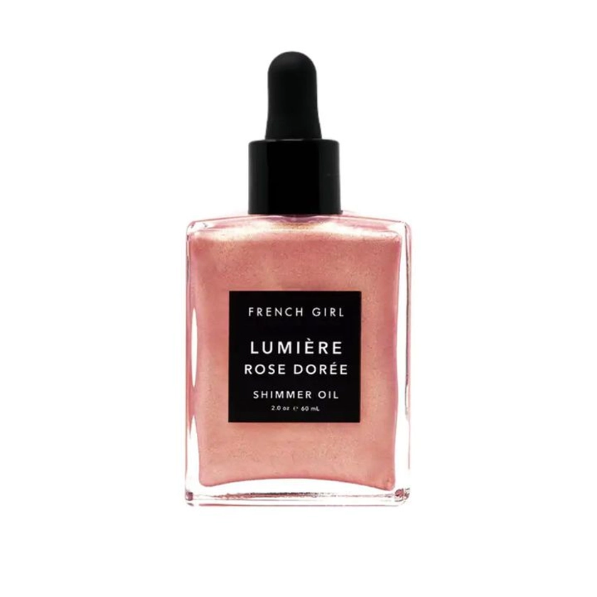 French Girl Rose Gold Shimmer Oil: Rose Gold 2 oz