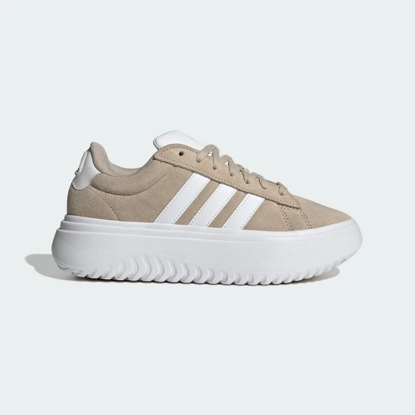 Chaussure compensée Grand Court - Beige adidas | adidas France