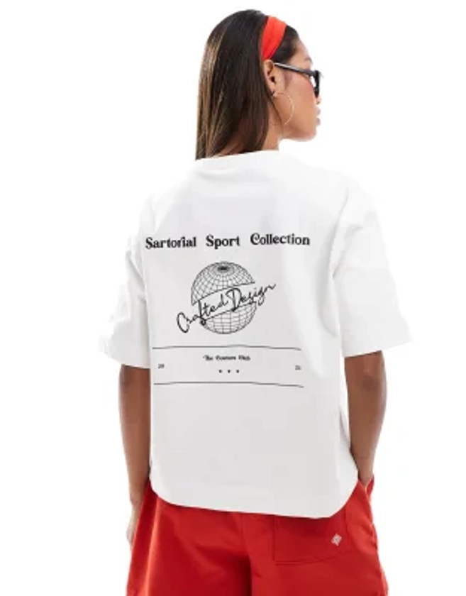 The Couture Club sartorial sport printed t-shirt in off white | ASOS