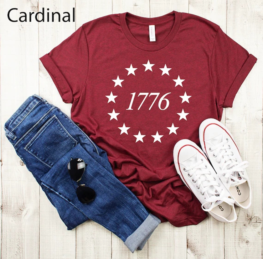 1776 Shirt, Independence Shirt, The Stars Shirt, T-Shirt, Veteran Shirt, American History 1776 Independence Day Shirt, Fourth of July