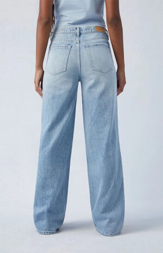PacSun Eco Two-Tone Mid Rise Baggy Jeans | PacSun