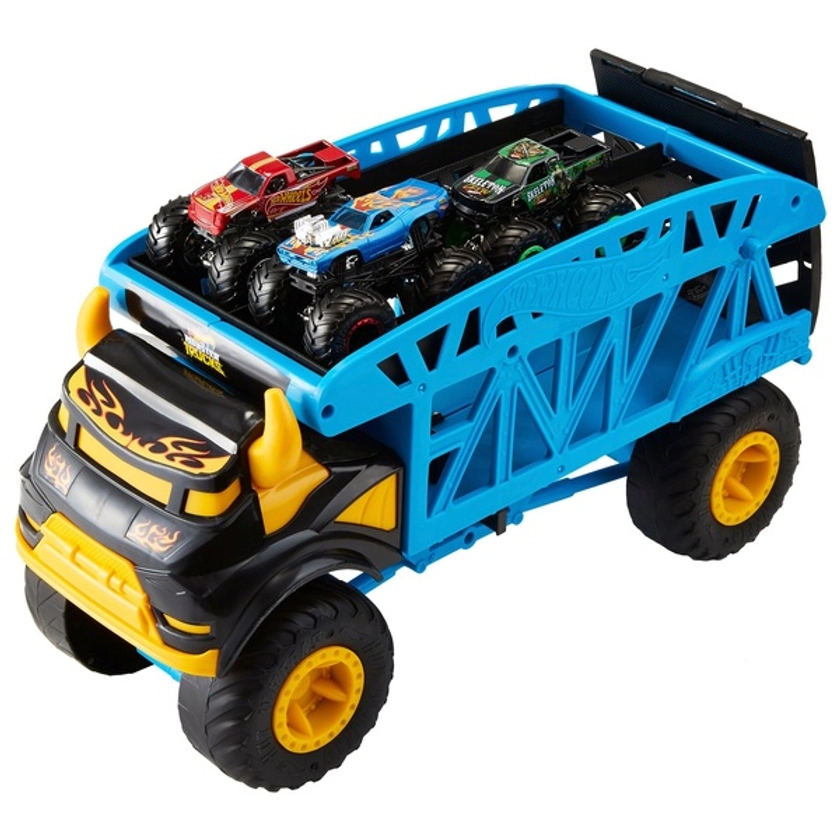 Hot Wheels Monster Mover and 3 Monster Trucks | Smyths Toys UK