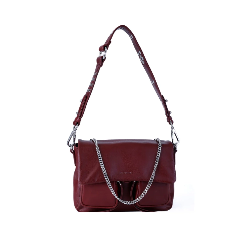 MAXKE BURGUNDY | Women's Leather Bags | NEUVILLE