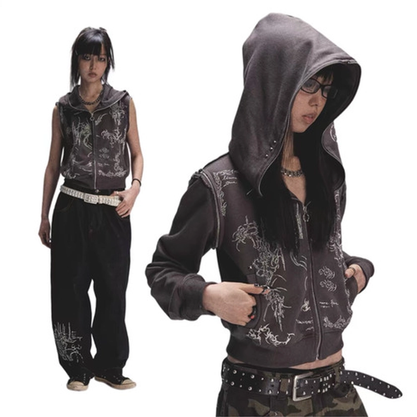 Detachable Two-Way Hooded Vest | Byunli