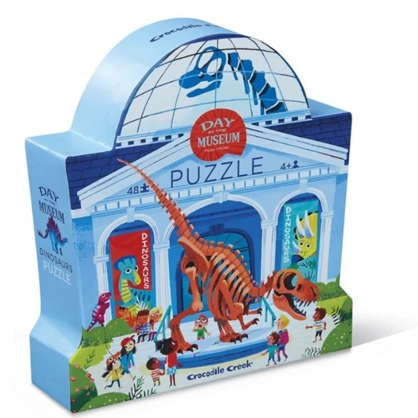 Day at the Dinosaur Museum Puzzle - 48 pc