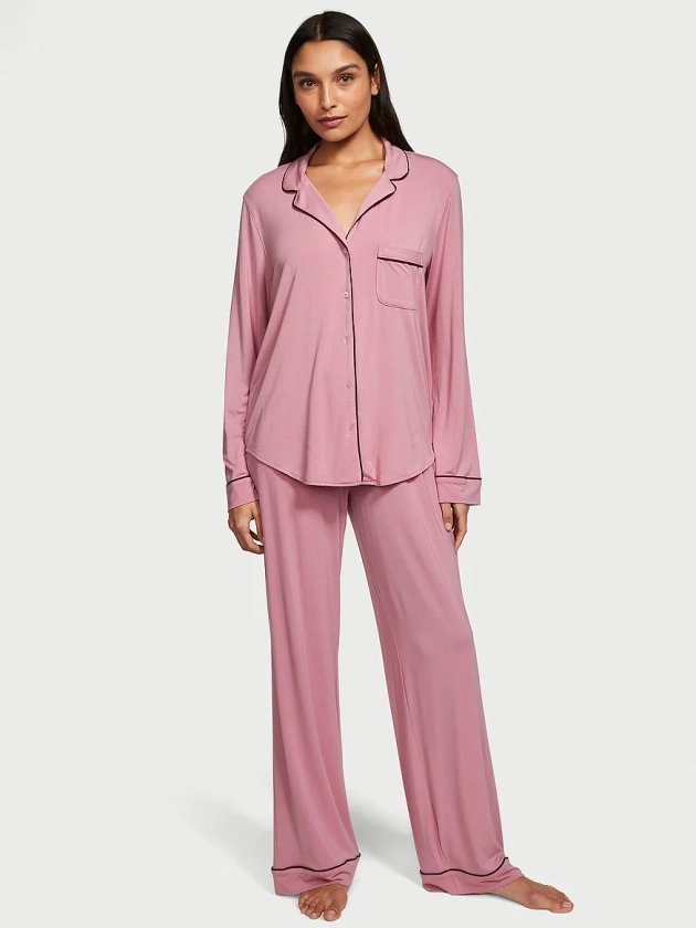Acheter Pyjama coordonné long en modal – Commander des pyjamas en ligne 5000007337 – Victoria's Secret 