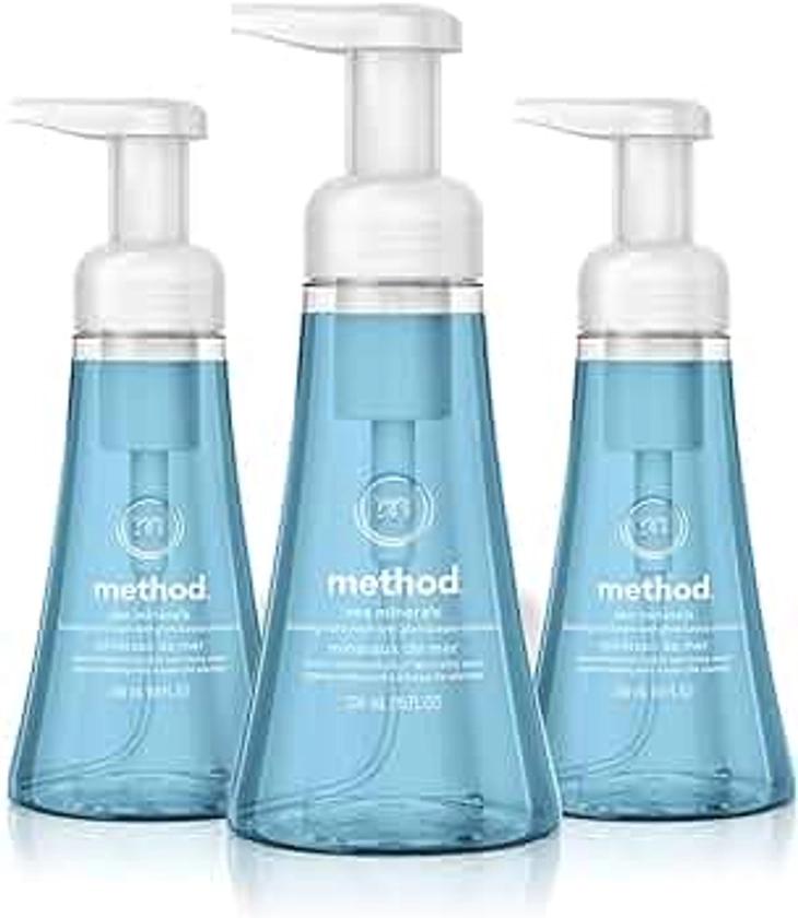 Method Foaming Hand Soap, Sea Minerals, Paraben and Phthalate Free, Biodegradable Formula, 10 fl oz (Pack of 3)
